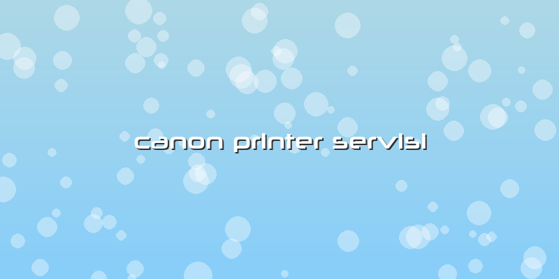 Canon Printer Servisi