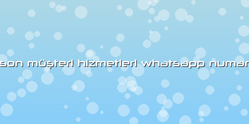 Dyson Müşteri Hizmetleri Whatsapp Numarası