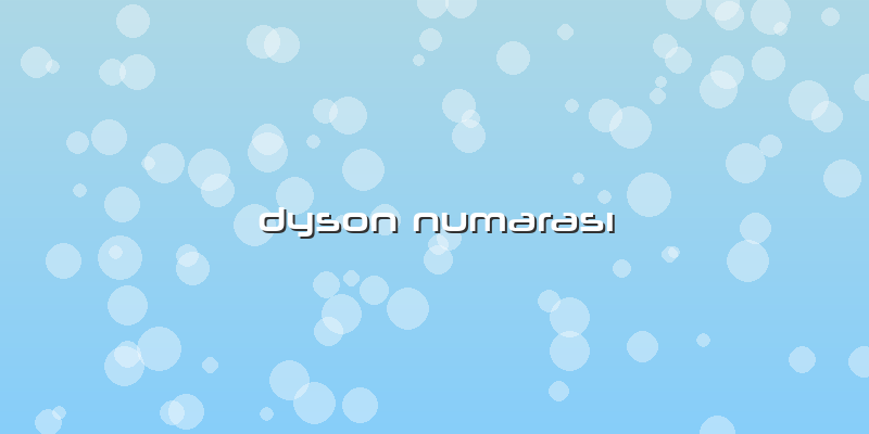 Dyson Numarası