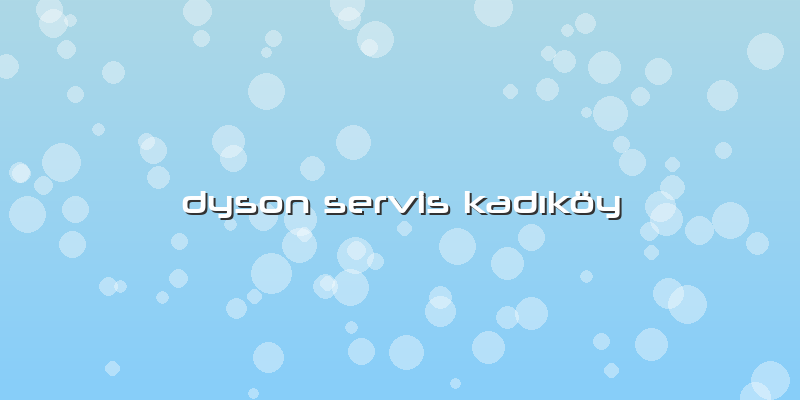 Dyson Servis KadÄ±köy