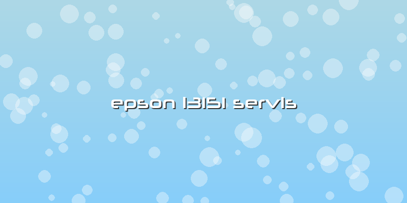 Epson L3151 Servis