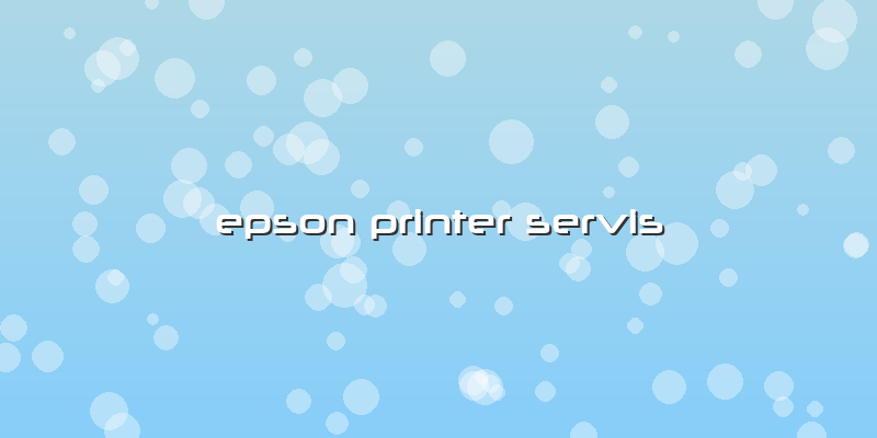 Epson Printer Servis