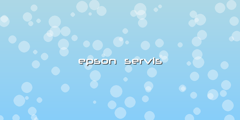Epson  Servis