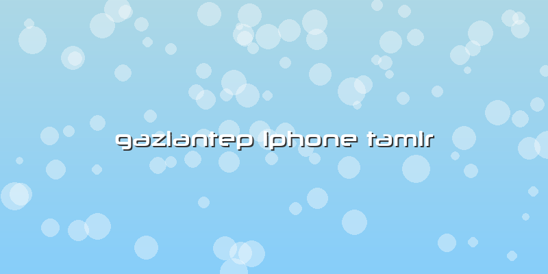Gaziantep Iphone Tamir