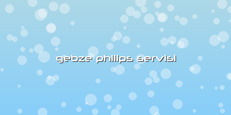 Gebze Philips Servisi