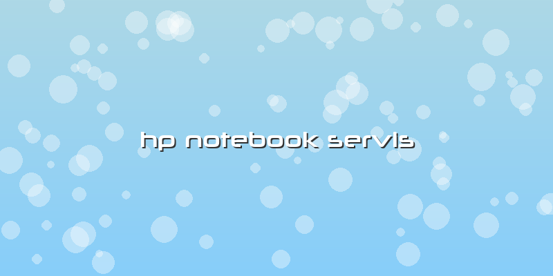 Hp Notebook Servis