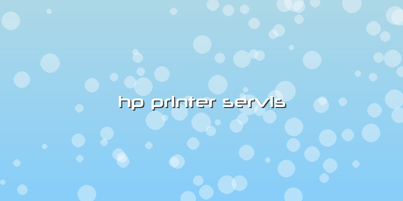 Hp Printer Servis