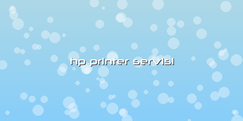 Hp Printer Servisi