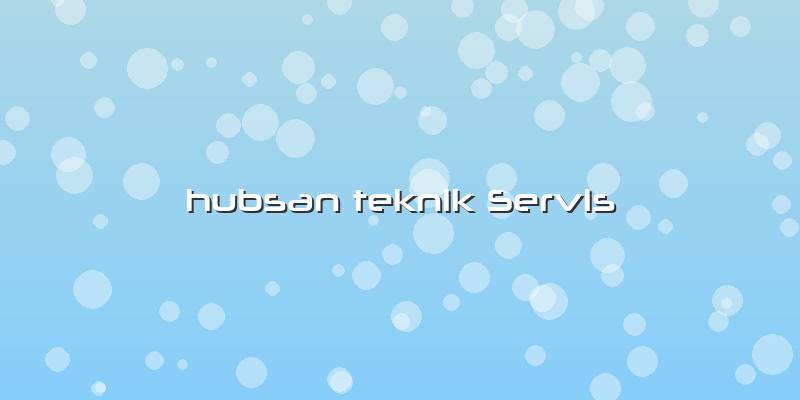 Hubsan Teknik Servis