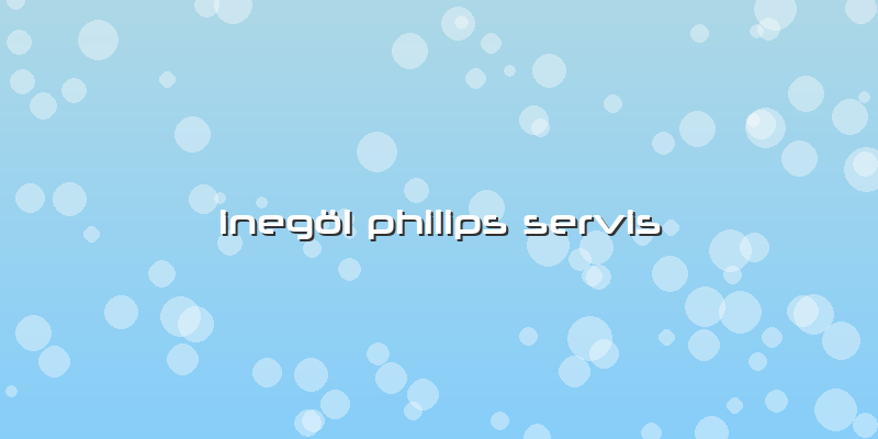 Inegöl Philips Servis