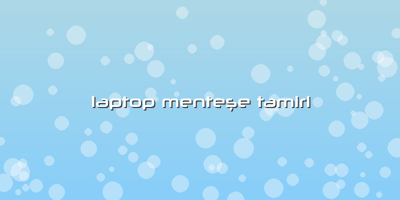 Laptop MenteÅŸe Tamiri