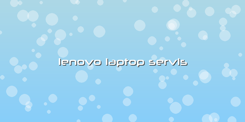 Lenovo Laptop Servis