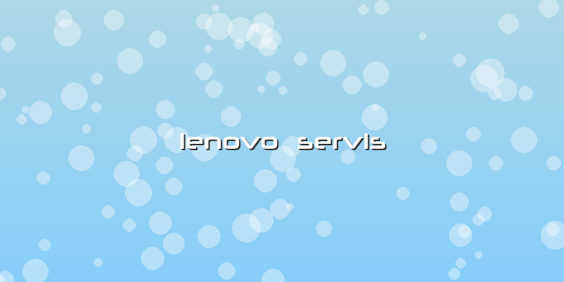 Lenovo  Servis
