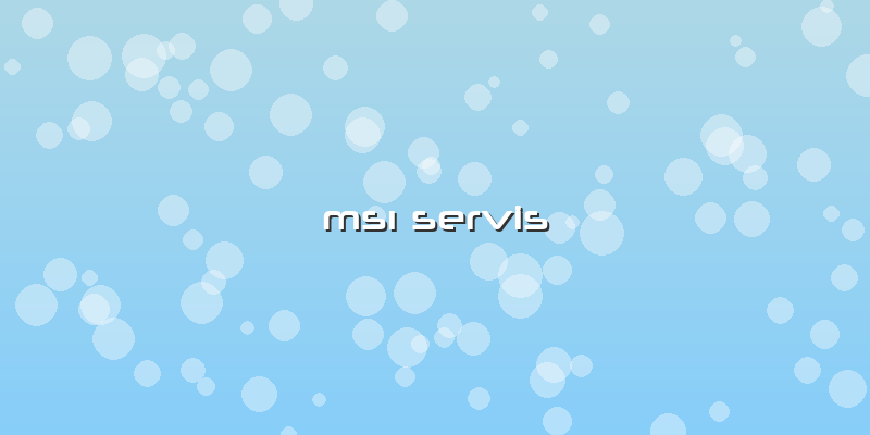Msi Servis