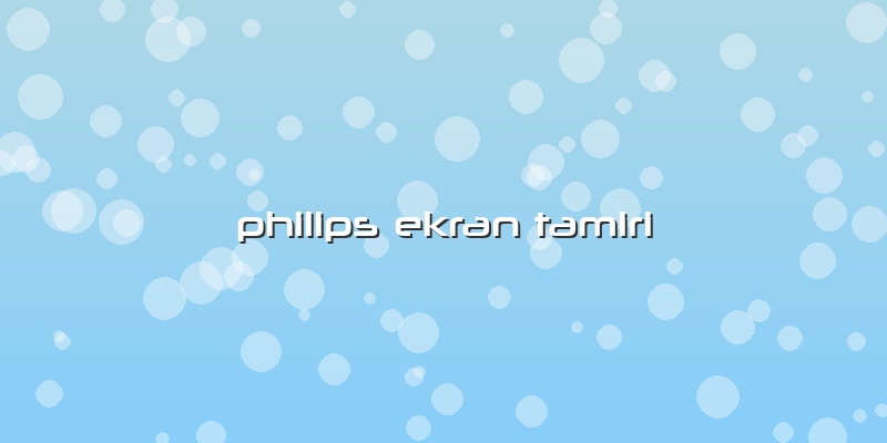 Philips Ekran Tamiri