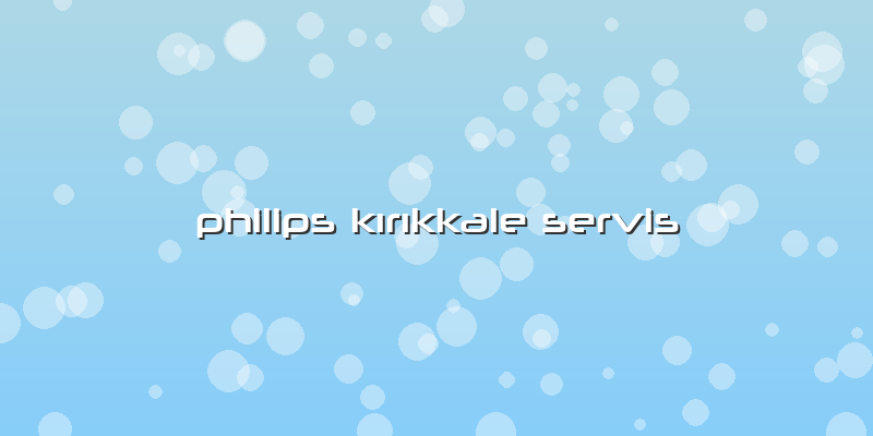 Philips Kırıkkale Servis