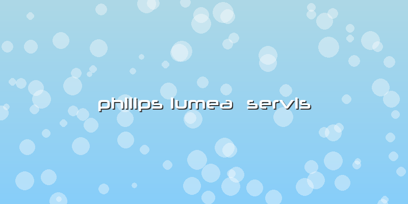 Philips Lumea  Servis