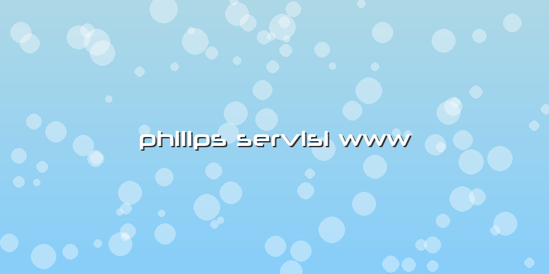 Philips Servisi Www