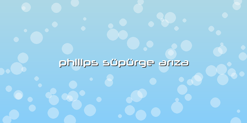 Philips Süpürge Arıza