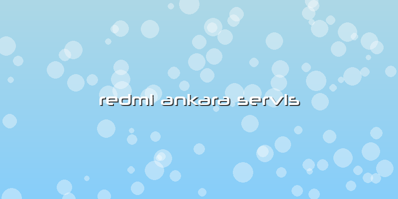 Redmi Ankara Servis