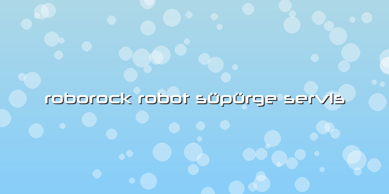Roborock Robot Süpürge  Servis