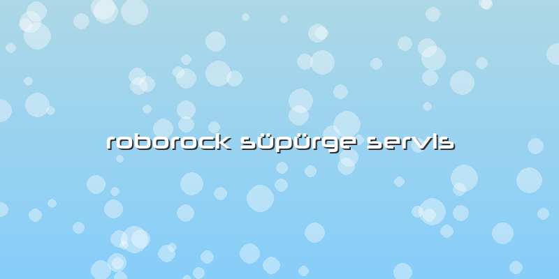 Roborock Süpürge  Servis