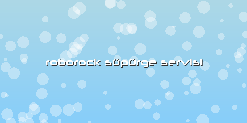 Roborock Süpürge Servisi