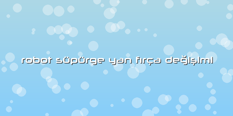 Robot Süpürge Yan Fırça Değişimi