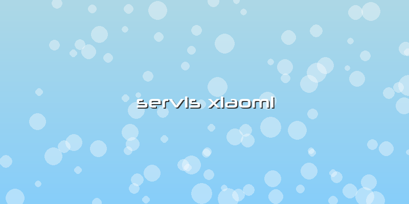 Servis Xiaomi