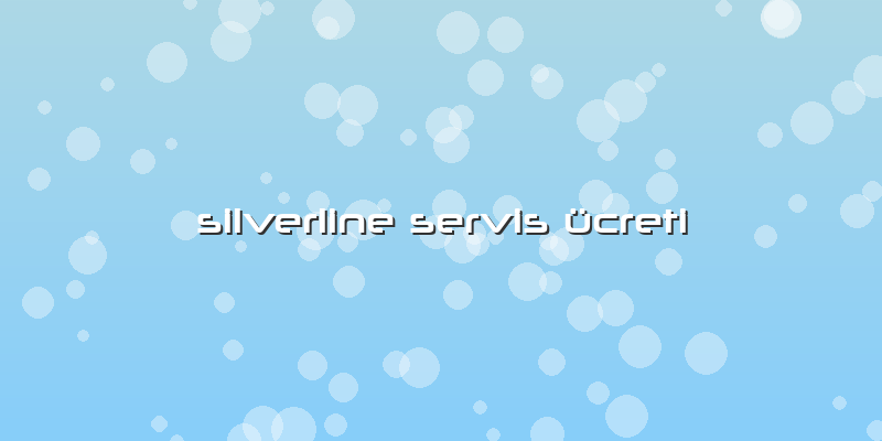 Silverline Servis ücreti
