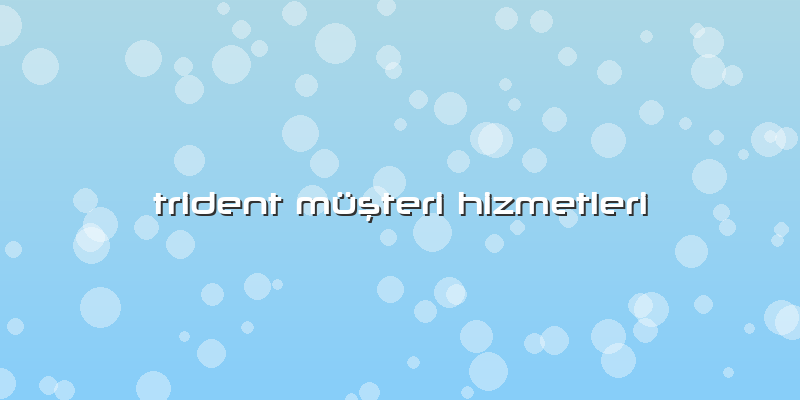 Trident Müşteri Hizmetleri