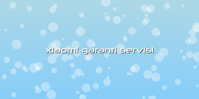 Xiaomi Garanti Servisi