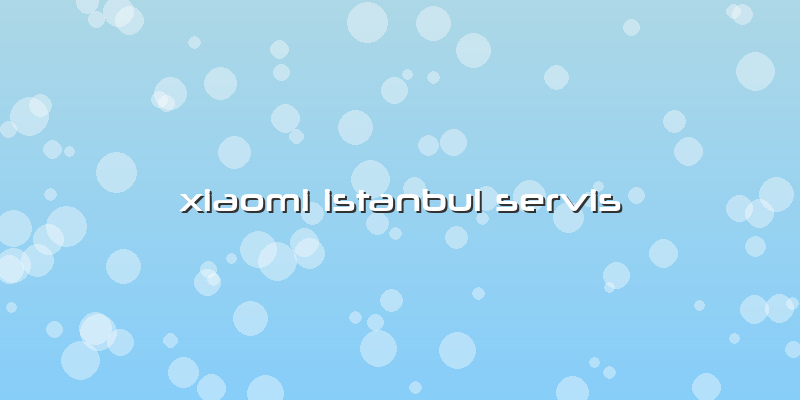 Xiaomi Istanbul Servis