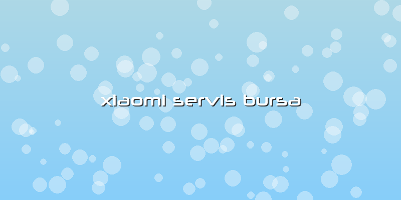 Xiaomi Servis Bursa