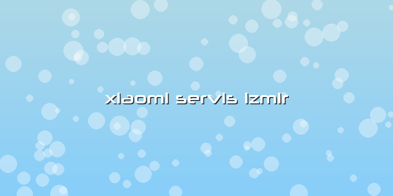 Xiaomi Servis Izmir