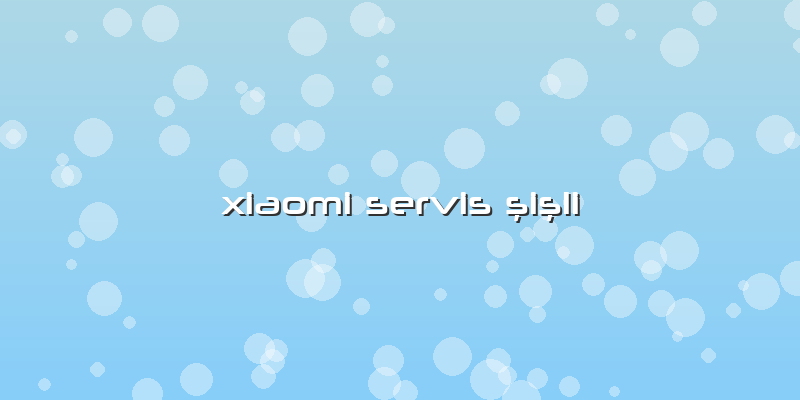Xiaomi Servis şişli