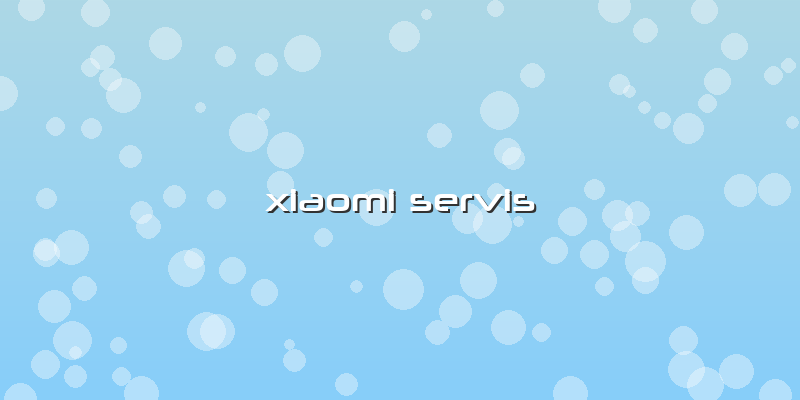 Xiaomi Servis