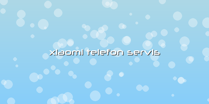 Xiaomi Telefon Servis