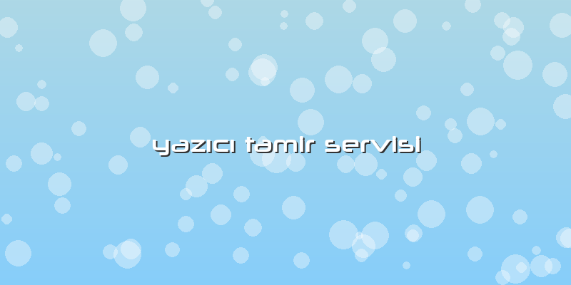 YazÄ±cÄ± Tamir Servisi